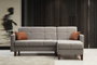 Atelier Del Sofa Polya - Sofá cama esquinero Gris claro